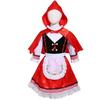 Little Red Riding Hood Girl Cosplay Costume Tutu Hooded Cloak Newborn Romper Dress Christmas Party Kids Girl Dress For 3-8 Year