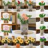 Sunflower Orchid Lotus Plsuh Toy Stuffed Doll Kids Gift Cartoon Decorations