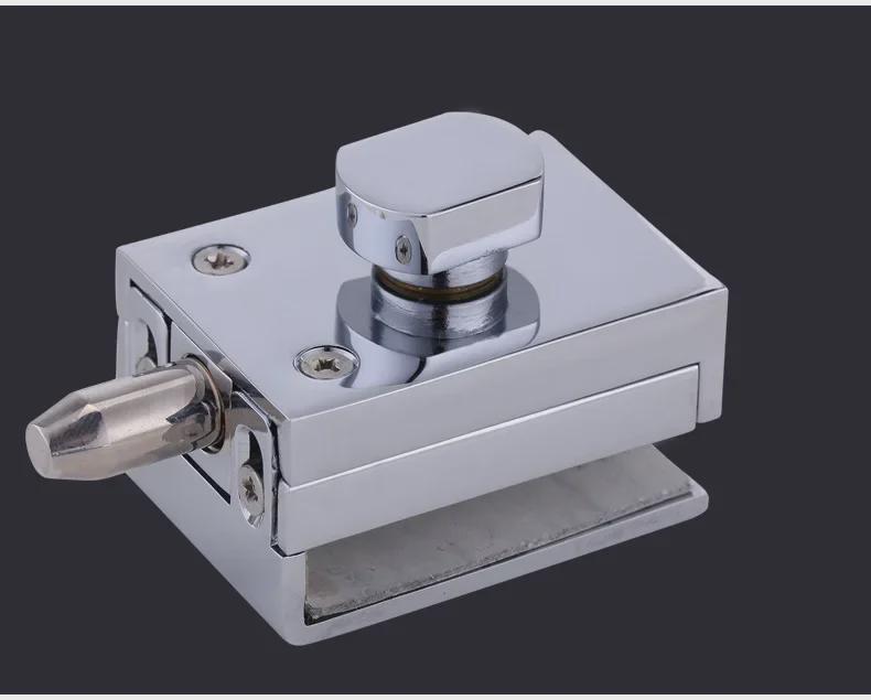 Защелка для стеклянной двери - напольный замок для одной двери в ванную или туалет