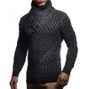 2025 Men's Sweater Pullover Fashionable High-Neck Slim-Fit Sweater