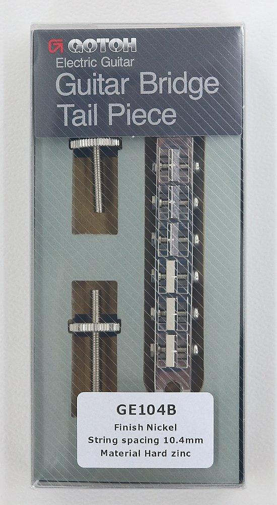 GOTOH Seriage Slim Nickel GE104BN T.O.M. Bridge, Type, Size, (PGE-104BN)