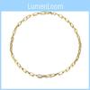 Модное ожерелье из сплава с золотым покрытием, простое шикарное металлическое ожерелье-цепочка с кругом для женщин