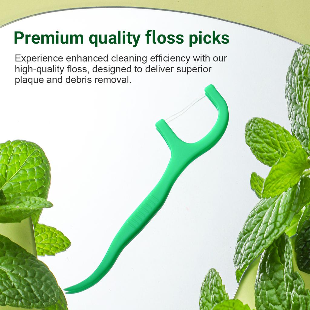 Mint Flavored Dental Floss Is a Tool for Cleaning Interdental Gaps, with 50/150/300/750PCS, and Is an Essential Tool for Cleanin
