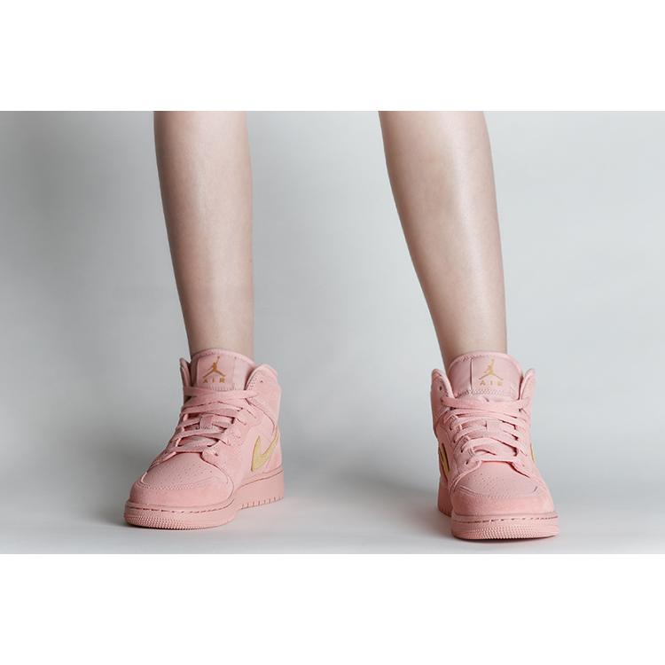 Air Jordan 1 Mid SE 'Coral Stardust'GS BQ6931-600