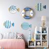 Wall-mounting Fish Hangable Pollack Charm DIY Wall Art Hangable New Wall Wooden Pendant
