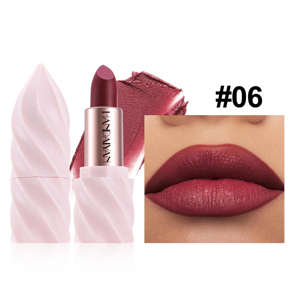 6 Цветов Смелая и Интенсивная Блестящая Металлическая Губная Помада Перламутровый Оттеночный Бальзам для Губ, Стойкий Макияж для Губ Senior с Матовым Покрытием, Подарки