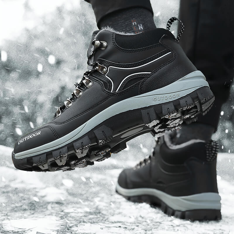 Классические зимние ботинки, мужская теплая повседневная обувь, высокие мужские кроссовки, ботильоны хорошего качества, уличная зимняя обувь на платформе, мужская 2023