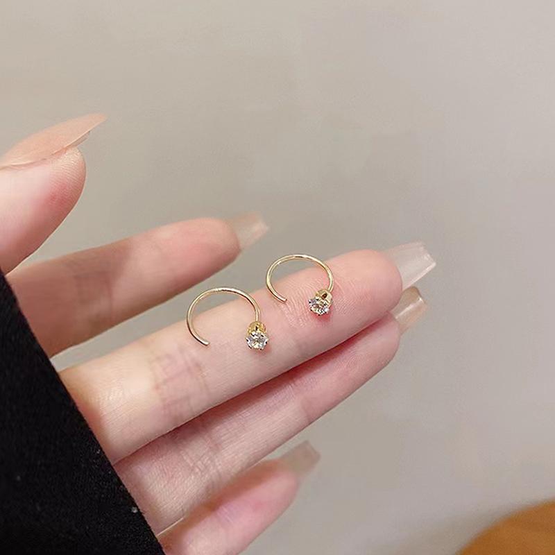 2 шт. женские полукруглые серьги-кольца с подвесками ювелирные изделия