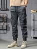 2025 Winter Men's Thickened Loose Cargo Joggers with Multi-Pockets