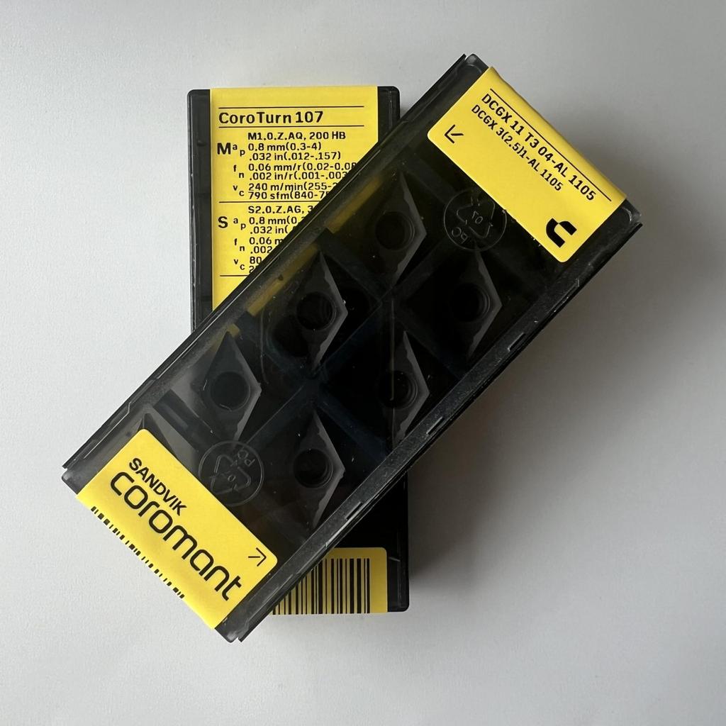 Sandvik / DCGX11T304-AL 1105 / Оригинальные шведские твердосплавные пластины 10 шт.