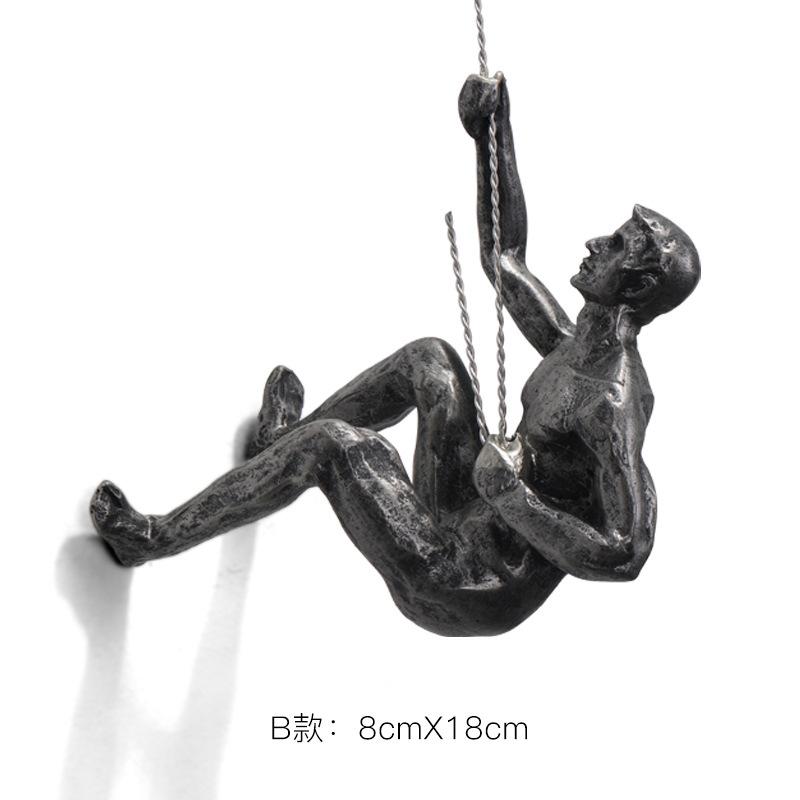 Художественный Настенный Декор Восхождение Смола Висит Домашняя Мебель Творческий Скалолазание Настенное Крепление Рисунок Бар Настенные Украшения Настенный Фон Настенные Украшения