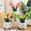 Olisa Orchid Plush: Cute Claw Machine Flower Pot Plant Ornament