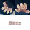 Adorable Mini Nail Wraps Detachable Decorative Nail Decals Finished Nail Stickers Gel Jelly 24 Pack