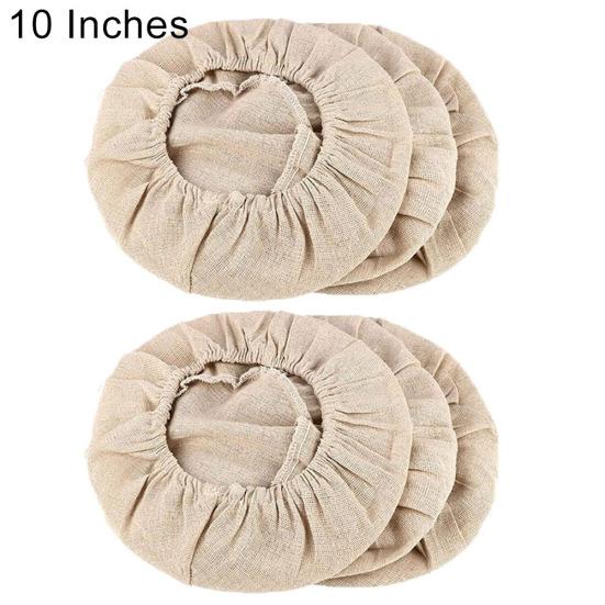 6Pcs Dough Bread Fermentable Wicker Proofing Basket Cloth Cotton Liner Cover