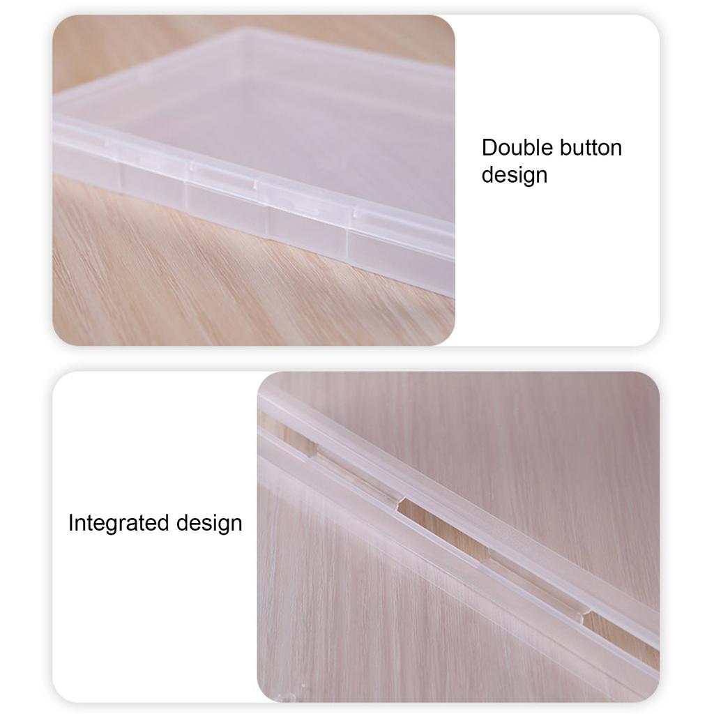 5 шт. Штабелируемый плоский ящик для хранения принадлежностей для рукоделия и документов Прозрачные органайзеры Прозрачный держатель для писем и бумаги