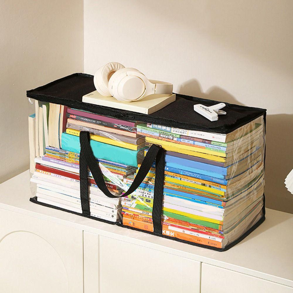 Large Capacity Books Collection Container Visual Miscellaneous Storage Box Office