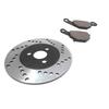 MAXIMASELECT Front Brake Pads and Brake Disc Rotors [Compatible with Suzuki: Address V100, Address V125G, Let's IIS, Address V50, Etc.]