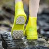 Silicone Outdoor Shoe Cover Latex Riding Rain Boots Cover Reusable Dust Cover Waterproof Thick Non-slip Wear-resistant Foot Cover Protection