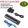 7-портовый USB 3.0 концентратор и разветвитель