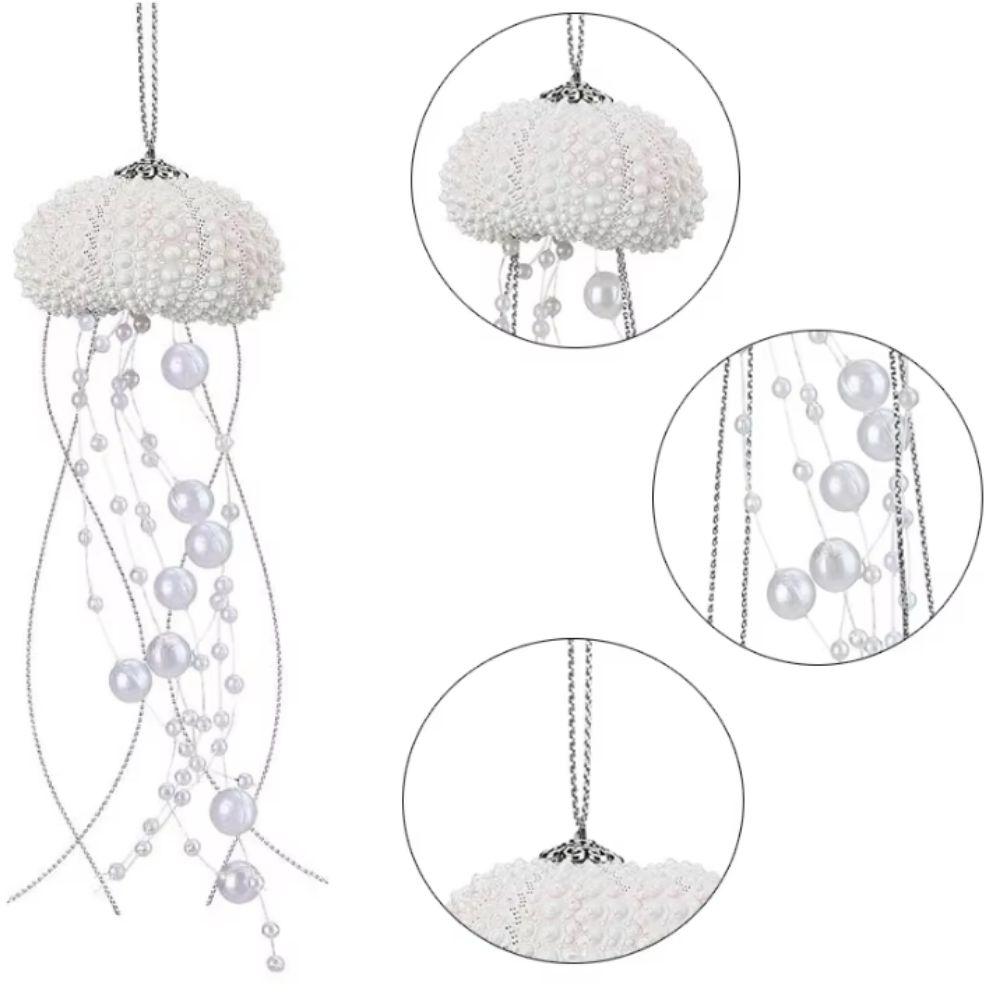 Exquisite Jellyfish Prism Pendant DIY Sunlight Capture Collector Sea Shell Wind Chimes Wedding