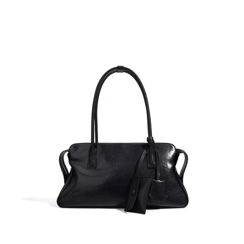 Boston Genuine Leather Women's Bag Niche Bag Commuter First Layer Plant Tanned Cowhide Handbag