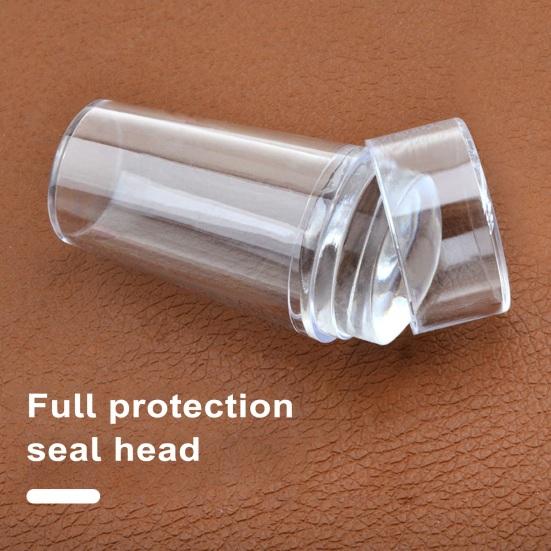 1 Set French Nail Stamp Set Easy To Use Reusable Natural Clear Silicone Stencil for French Manicures