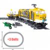 Technical City Series Rail Maintenance Train  Set Building Blocks Toys for Boys MOC Gift
