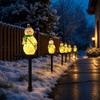 Сневик из смолы с рюкзаком, садовый кол с подсветкой для наружного украшения