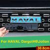 Черная эмблема-наклейка Haval Для GWM Haval Dargo Jolion 2020-2023 H5 H6 PHEV Передняя задняя решетка капот Замена логотипа