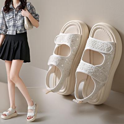 Летние римские спортивные сандалии с толстой подошвой для женщин