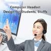 Проводные наушники 3,5 мм, универсальная USB-гарнитура для планшета с микрофоном с шумоподавлением для ПК, ноутбука, компьютера, видеообучения