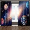 2 панели астронавт космос вселенная звездное небо межзвездная галактика красочный карниз для штор карманный занавес для гостиной офис дом