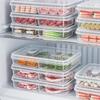 Контейнер для хранения в холодильнике, ланч-бокс, криспер для продуктов, герметичный контейнер для пищевых продуктов, замороженное мясо, 2/4/6 отделений, контейнер для хранения в холодильнике