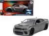 JADA TOYS 1/24 Fast & Furious X Dodge Charger SRT Hellcat 2021 F&F X Charger Mini Car Gray