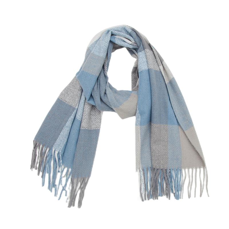 Fashion Warm Knit Cashmere Winter Women Scarf Plaid Print Shawl Wraps Female Thick Pashmina Blanket Bufanda Travel Echarpe