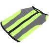 Pet Night Safety Clothing Glowing Jacket Lightweight Reflective Vest Zipper for DogsFluorescence Green S