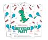 Darling Souvenir White Birthday Invitation Card 28 Pcs Fill or Write In Blank Invites Printable Party Supplies 5 X 7
