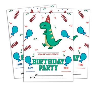 Darling Souvenir White Birthday Invitation Card 28 шт. Заполните или напишите пустые приглашения для печати Принадлежности для вечеринок 5x7