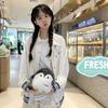 Korean Style Penguin Handbag Doll Funny Messenger Bag Travel Plush Crossbody Bag  Outdoor