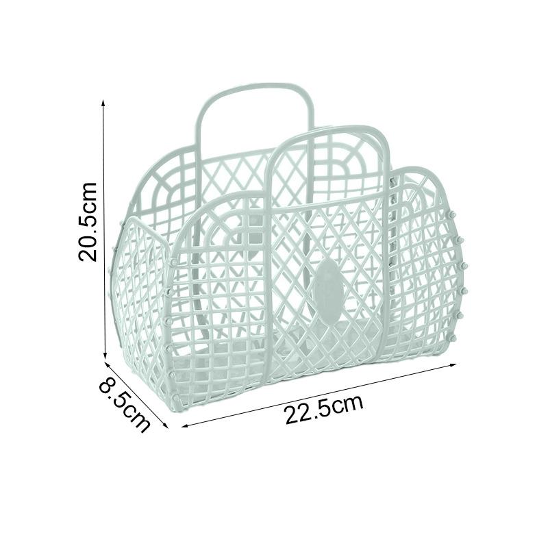 5 цветов большая пластиковая корзина для еды корзина для хранения в ванной комнате может быть разобрана корзина для хранения покупок портативная сумочка мода