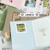 10Pcs INS Pastoral Girl Tea Party Folding Card Back Kpop 3 Inch Photo Card Sell Card DIY Packing Decorative Fixed Board