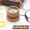 Электрический деревянный бисерный спиннер Электрические инструменты для нанизывания бисера для изготовления ювелирных изделий DIY проектов и рукоделия