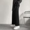 Черные повседневные мешковатые брюки, мужские прямые брюки до щиколотки, широкие брюки, уличная одежда, свободные мужские брюки больших размеров 3XL