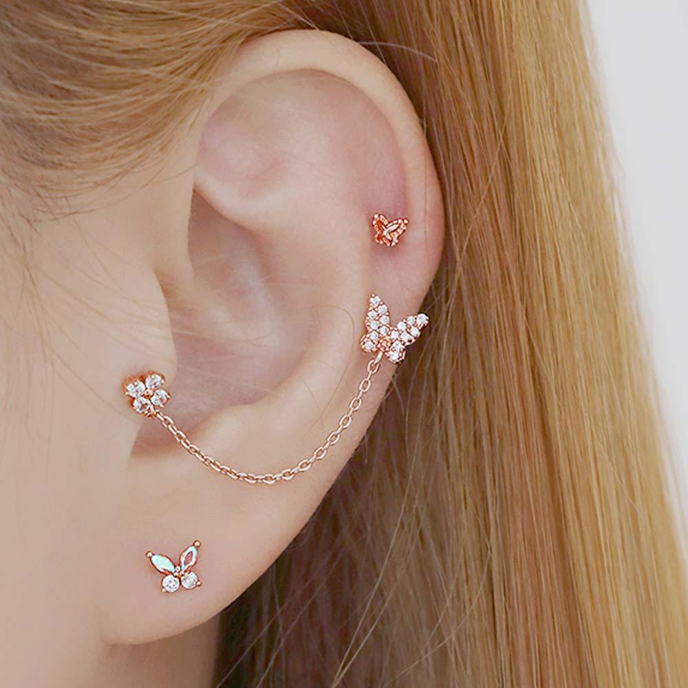 [1+1] 14K Gold Filled Pin Simple Piercing (Single Side Sold)