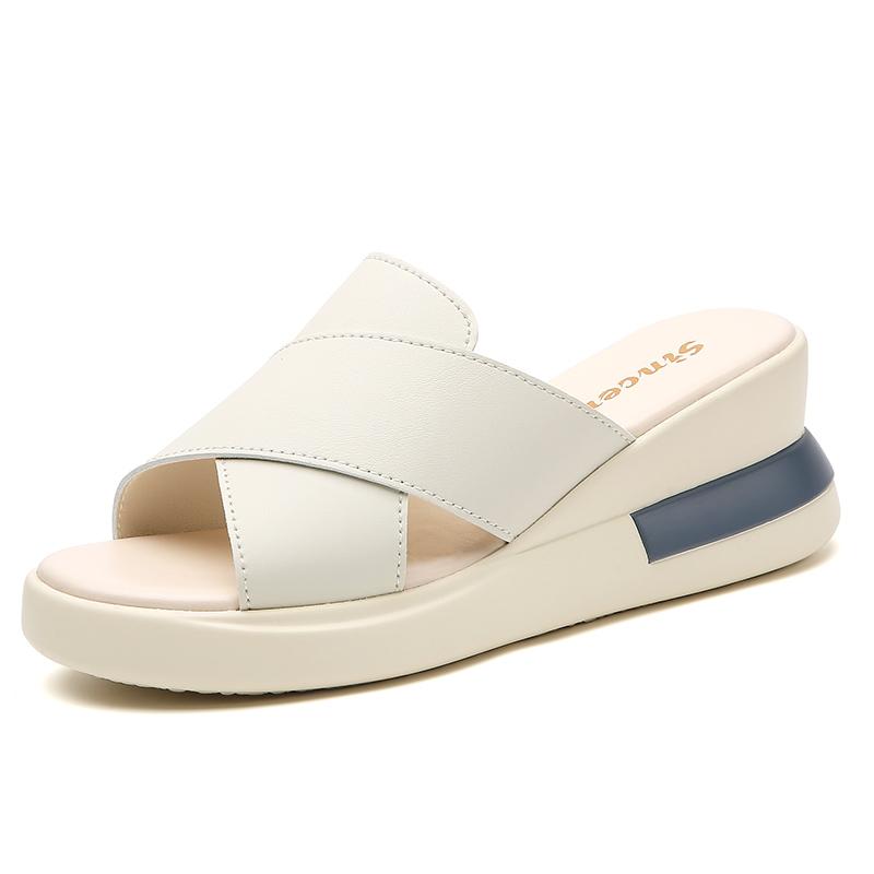 Женские тапочки-слайдеры, сандалии, уличные, нарядные, с открытым носком, массивные, повседневные, черные, сандалии на толстой подошве, увеличивающие рост, на платформе