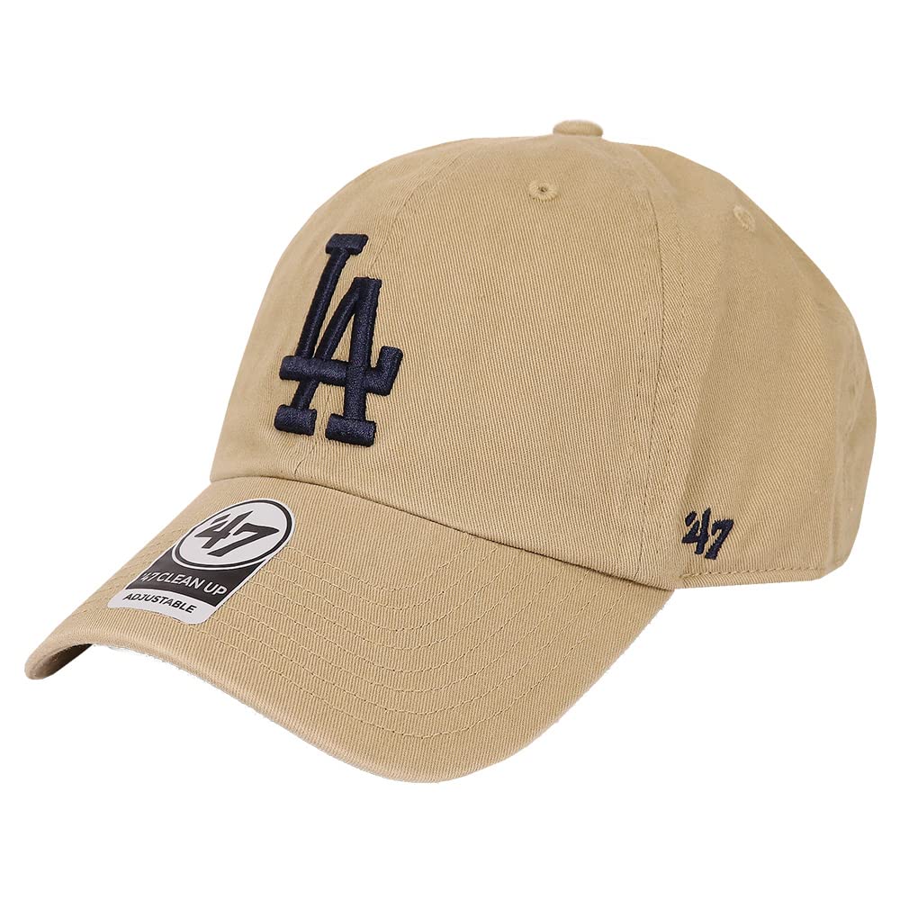 Кепка 47 Dodgers Clean Up для мужчин и женщин LA LOS ANGELES Хаки x Темно-синий - Логотип, Низкопрофильная кепка, MLB, DODGERS,