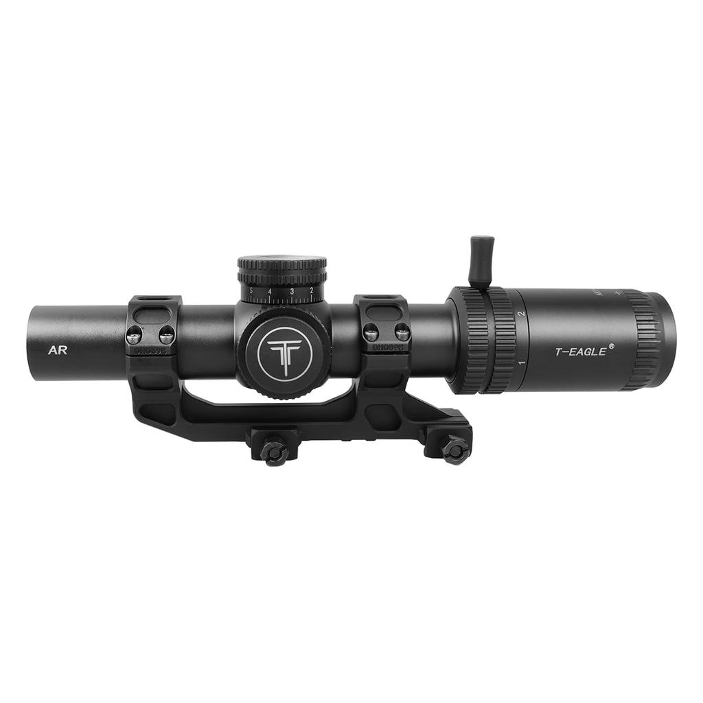 Прицел для винтовки с переменным увеличением, ударопрочный прицел до 1000 г, в комплект входит цельное крепление T-EAGLE 1-6 (BK)