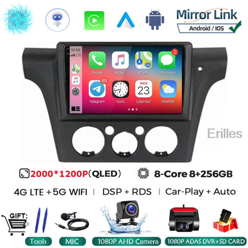 Для Mitsubishi Outlander 1 2002-2008 2Din 4G Android 14 Автомобильный Радио Мультимедиа Видео Плеер Навигация GPS Carplay Стерео БЕЗ DVD