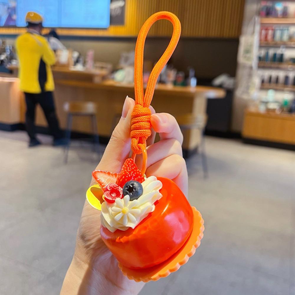 PU Simulated Cream Cake Pendant Simulation Food Pinch Toy Cake-Shaped Stress Toy Home Office