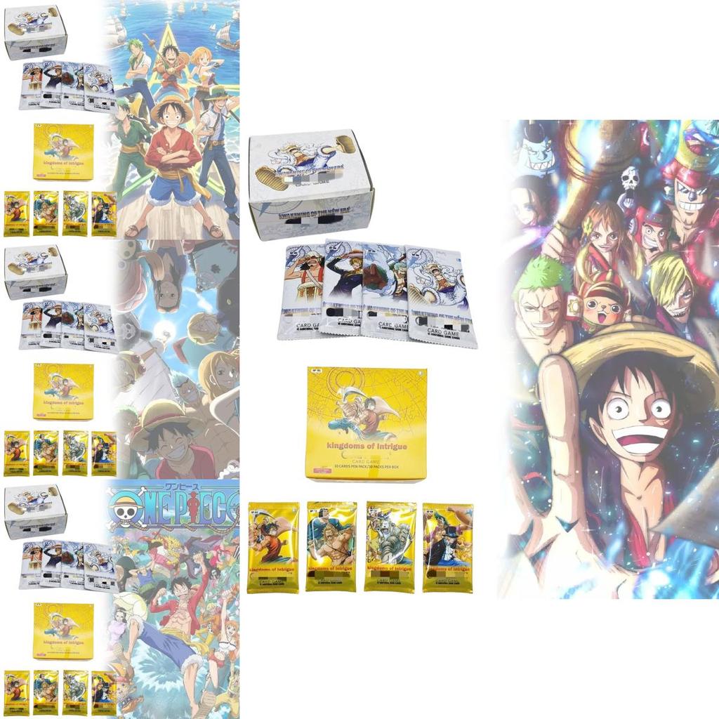 Колода карт One Piece из ПВХ с бустерными картами для коллекционеров и игры